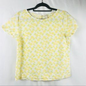 ✨HP✨ J.Crew Factory Pineapple Print Top